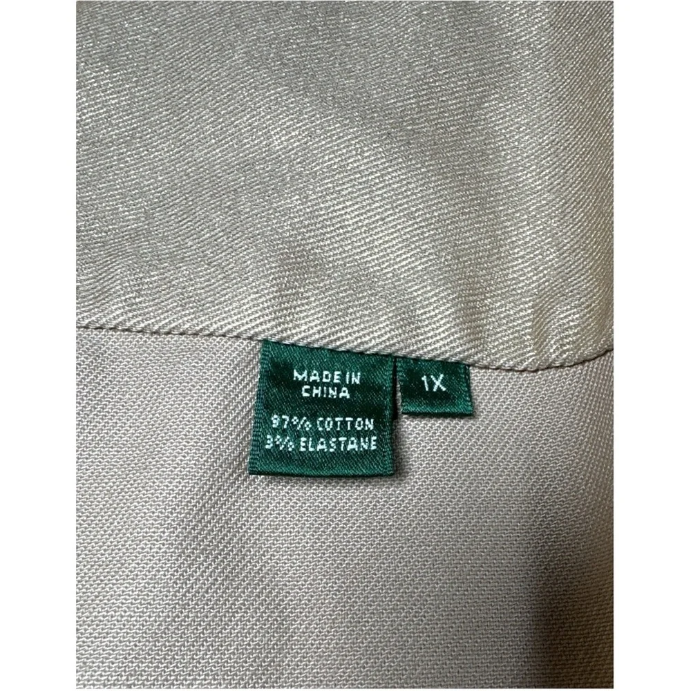 Lauren Jeans Co Ralph Lauren Metallic Gold Jean Style Jacket Women’s 1X - Picture 5 of 8